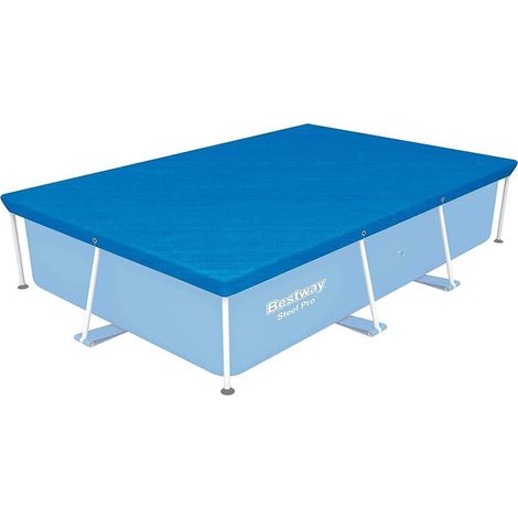 BESTWAY cubierta piscina 264x174 cm 58105 , Cubierta Piscina 264 x 174 cm. 58105. -Cobertor rectangular para piscinas de 264 x 174 cm fabricado con vinilo resistente. Utilizado par