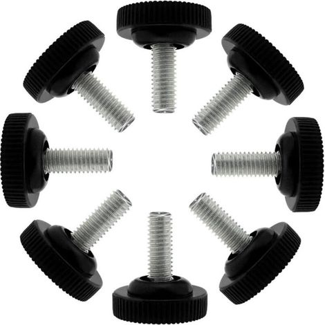 Pied de meuble M8 x 16,5mm x 27,5mm Pied de nivellement réglable Pied à visser Patin Jambe Table Chaise Anti-rayures 8Pcs (1/5)