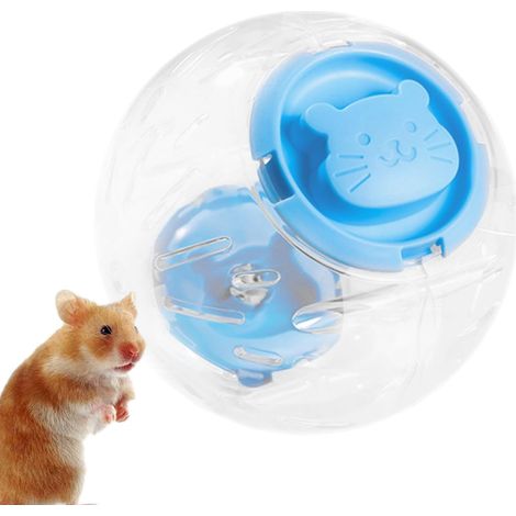 Boule pour Hamster - Roue de Fitness Silencieuse Anti-Bruit pour Hamster Nain,Accessoires de Cage Léger Anti-Dérapant Roue Roulante Interactive pour Petits Animaux