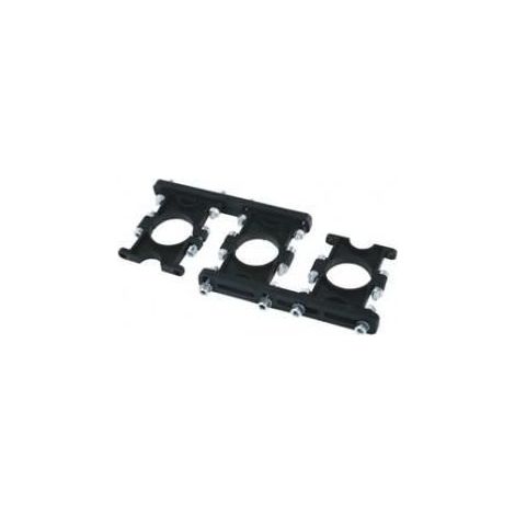 Support universel pour LNB - Réglable de 3 à 9° - Couleur noire - Pour 2 ou 3 LNB