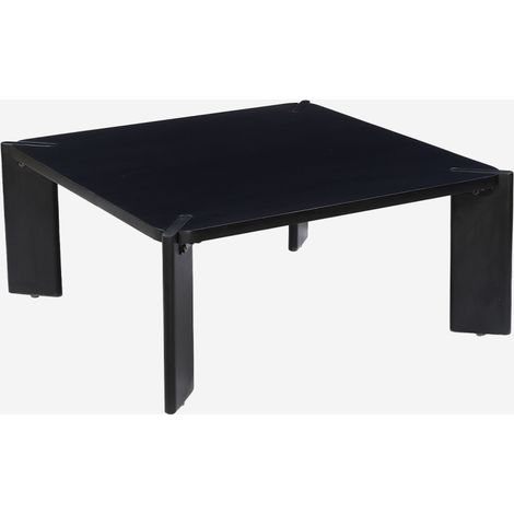 Tavolino esotico quadrato in legno massello, 80cm