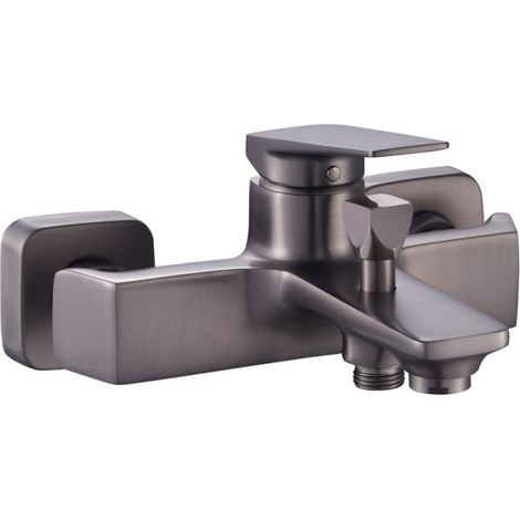 Mitigeur bain-douche AMANZI graphite mat pose murale inverseur manuel - THEWA AMZ30GM