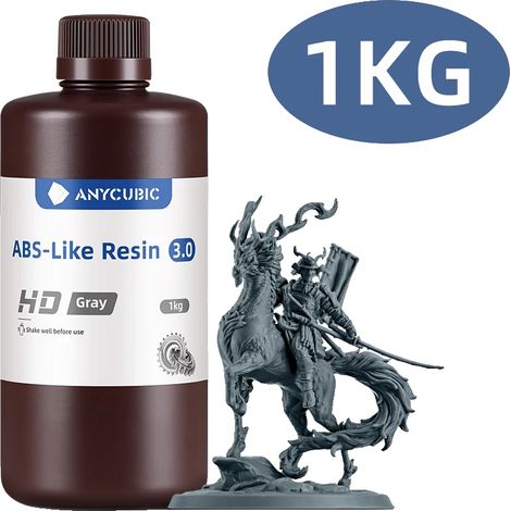 ABS-ähnliches Harz, hohe Elastizität, minimaler Geruch, HD Grau (1/2)