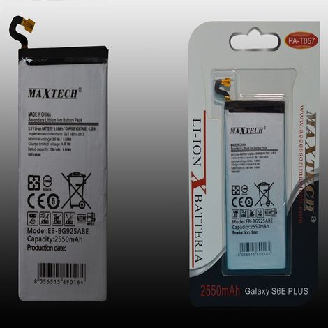 Batterie Compatible Pour Samsung Galaxy S6e Plus Litio Maxtech 2550mah Pa-t057