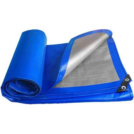 Bâche imperméable, bâche de Jardin avec œillets en Aluminium, bâche tissée bâche de Protection bâche de Bateau bâche pour Bois(2m5m) (1/5)