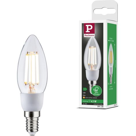 29128 Eco-Line Filament 230V bougie LED E14 525lm 2,5W 3000K Clair ampoule (1/5)