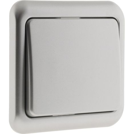 Interrupteur simple Antaria - chrome - Zenitech