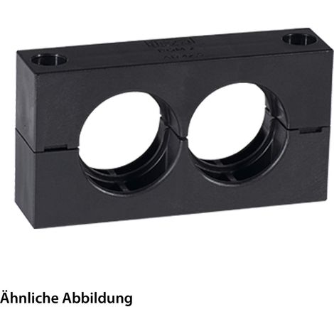 FLEXA RQM-2 Schlauchhalter massiv für Schlauch-Außendurchmesser 54,5mm für Wellschlauch AD 54.5mm - 1 Stück