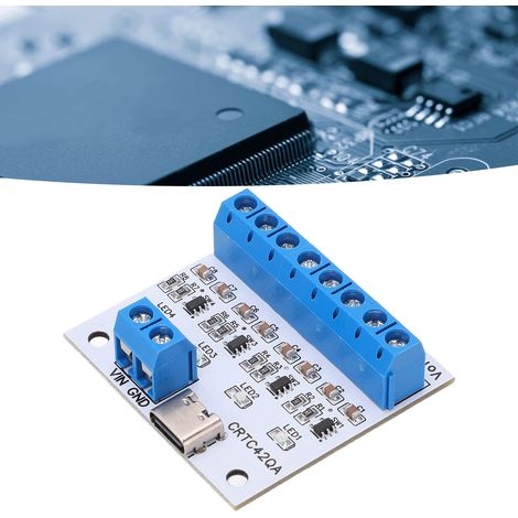 Module de chargeur de batterie lithium-ion polymère 4 canaux Type-C pour batteries 3,7 V 18650 503035 603443 CRTC42QAA (1/5)