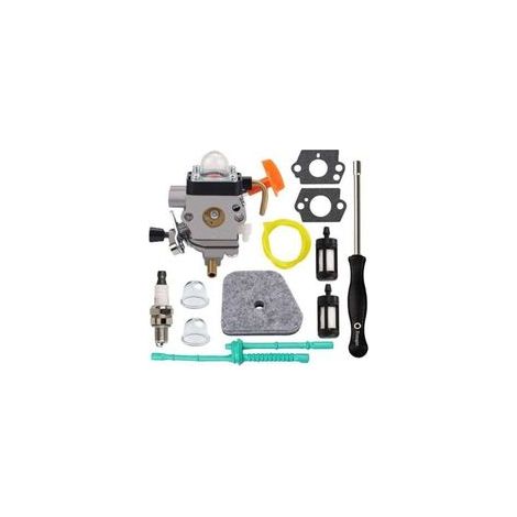 Carburateur FS90R pour Stihl FS110R FS130R FS100 KM130R FS130 FS90 KM90R KM90 , XU,FS110 KM110R HT100 HT101 avec outil de réglage et kit de réglage du dégagement de valve - (1/4)