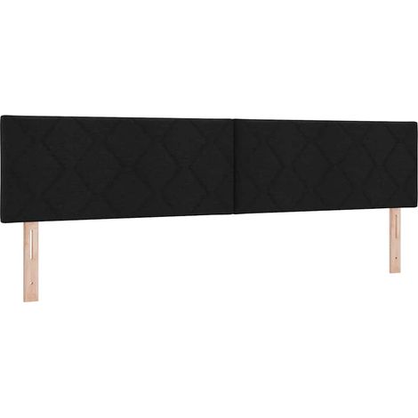 Maison Exclusive - Testiera Nero 200 cm Tessuto