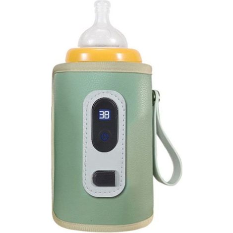 Flaschenwärmer, 5-stufig einstellbar, wiederaufladbar, Typ C, hält das Baby warm (1/5)