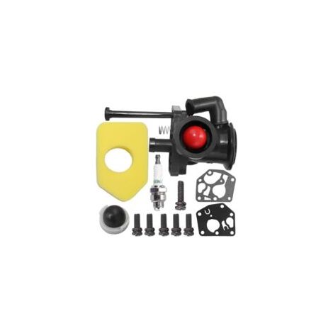 Carburatore di ricambio 795477 compatibile con i codici BS 795469, 794147, 699660, 794161 e 498811, con filtro dell'aria e candela 698369. (1/5)