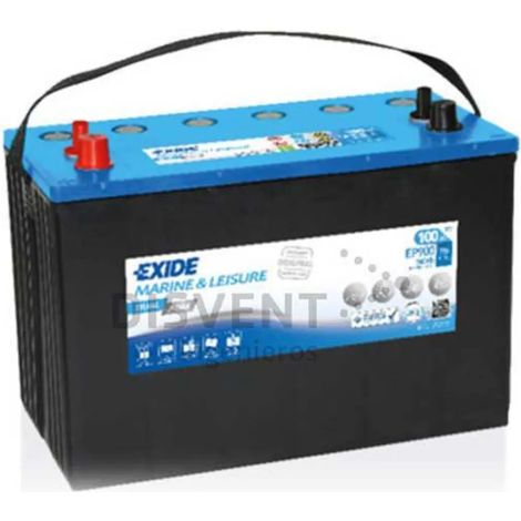 Batteria marina Exide ep900 12V 100Ah 720A avviamento