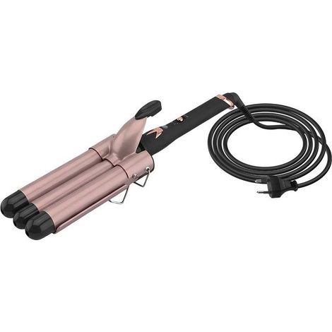 Fer à boucler - AVIZAR - Multifonction - 3 tubes céramique tourmaline - 70W - Pour cheveux secs ou humides (1/5)
