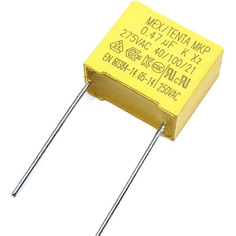 Condensateur MKP - 0 47 µF 0 22 µF 0 33 µF 0 82 µF 0 68 µF - 275 V AC - Pas 15 mm - Pour Protection Contre Les Surintensités Et Filtrage Haute Fréquence - 10 Pièces (1/5)