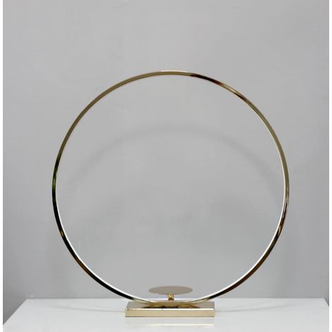 BONTURI CASA HOME DECORATION Cerchio Oro D 80 Cm Piccolo con Luci Led