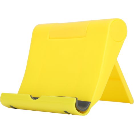 Cell Phone Stand Yellow Universal Tablet Multifunctional Rotating Foldable Holder (1/5)