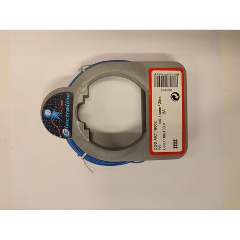 Cavo electraline per elettronica 25m blu fr/2 1x0,14 -19002