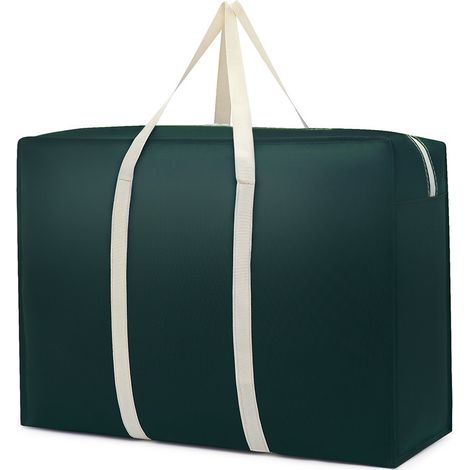 Sacs de rangement en toile extra larges, sacs de voyage, sacs de rangement pour un rangement compact et efficace (90 x 60 x 25 cm, vert)