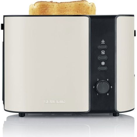 Severin AT 9576 tostadora beige y negra 800 W