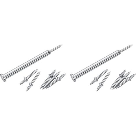Lot de 6 bagues de guidage professionnelles en acier au carbone robuste antirouille pour alignement des trous de 2 mm à 10 mm, guide à vis noir (1/5)