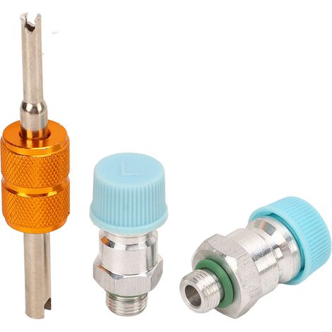 Kit de 3 pièces pour obus de valve de climatisation, bouchon de valve, kit de joints pour système de climatisation pour siège de compresseur de climatisation automobile 508 (1/5)