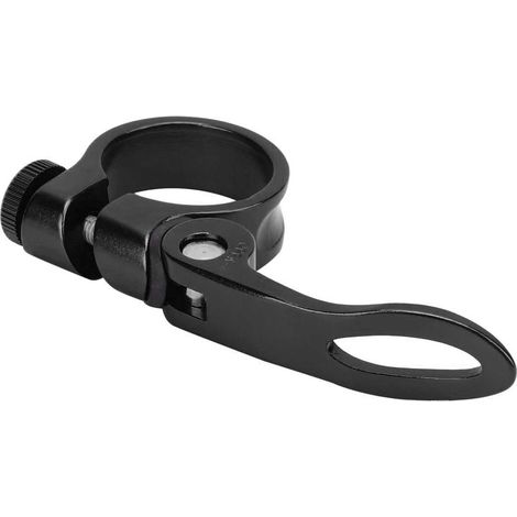 Collier de selle rapide en aluminium pour vélo route et VTT, compatible tige de selle 31.8mm, modèle XT-C68 (Noir) (1/5)