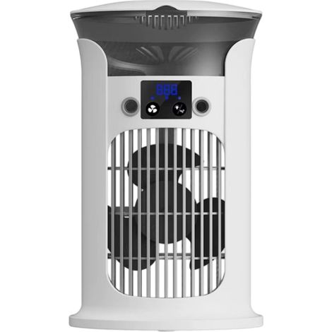 1 Mini climatiseur, 3 vitesses, réservoir 880 ml, oscillation 180°, USB, bureau camping (1/5)