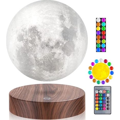 Lampe lune en lévitation flottante et rotative 3D (1/5)