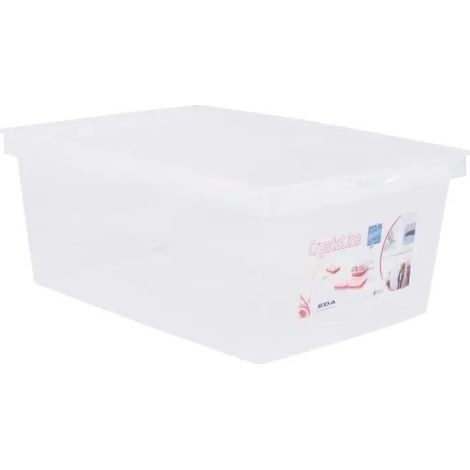 eda Aufbewahrungsbox Crystaline 10 L Transparent mit Clipdeckel