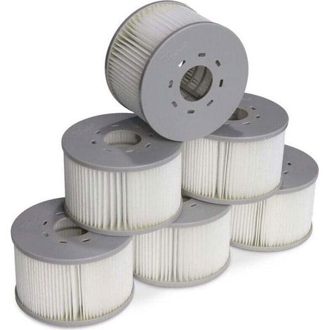 Lot de 6 filtres pour spas gonflables MSPA V2. Ø106cm – 6 cartouches filtrantes de remplacement pour spa gonflable MSPA (1/4)