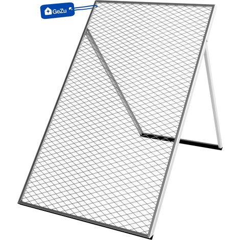 Tamis de Terre de Finesse 100 x 60 cm Galvanisé à Chaud passoire pour Terre, Pierres,