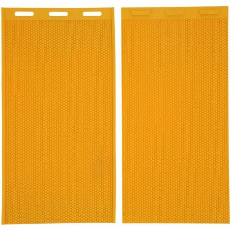 Stück 5,4 mm Bienenwachs-Pressform DIY Gummiwaben-Mittelwandplatten Imkereizubehör gelb (1/5)