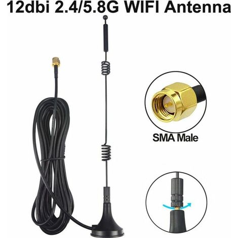 Car DAB Antenna SMB Adapter DAB Car Radio Aerial DAB Aerial Magnetic Base RG174 Cable 300cm Compatible for DAB FM Radio Blaupunkt Beat Technisat Pioneer Sony Kenwood Alpine JVC (1/5)