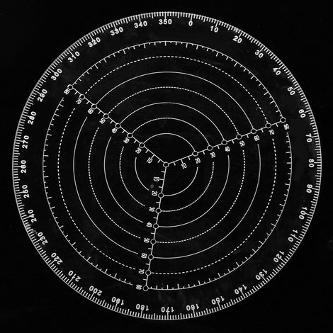 Compas de menuiserie transparent en acrylique pour trouver le centre d'un cercle (1/5)