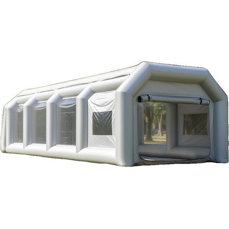 Cabine de peinture gonflable, Dimensions 4m x 2,5m x 2,2m, Poids 15kg, Temps de gonflage ≤5 min, Sur pied, Design à une seule couche (1/5)