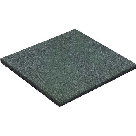 Dalle caoutchouc 50x50cm pour terrain de jeu – Surface anti-choc jusqu'à 1m – Caoutchouc recyclé conforme EN 1177 – KBT (1/3)