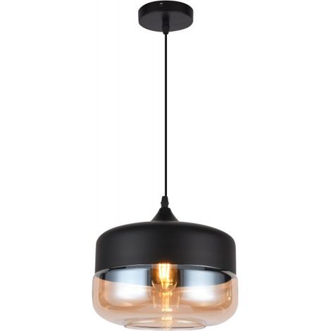 Schwarze Deckenleuchte "Lender 2" 240V E27 Ø 25 cm (1/4)
