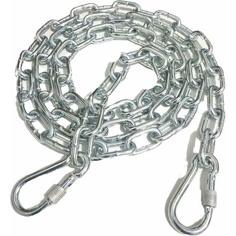 1 laisse métallique pour chien, 4 mm de diamètre, 4 m de longueur, acier inoxydable, pour chiens de moyenne et grande taille (1/5)