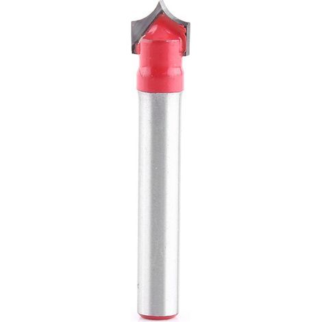Fraise à rainurer CNC 6 mm – Lot de 4 embouts en acier trempé, diamètre 8 mm, finition rouge – Pour usinage précis sur bois/métal (1/5)