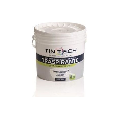 TINTECH IDROPITTURA TRASPIRANTE INTERNI 4 L