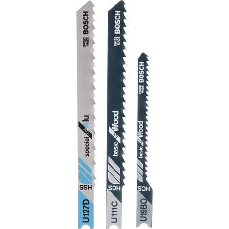 Bosch 2609256774 - Assortimento di lame per seghetto alternativo, misto legno e metallo, 3 pezzi (1/4)