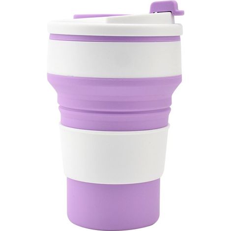 Tasse à eau pliable en silicone, tasse de sport portable de voyage en plein air