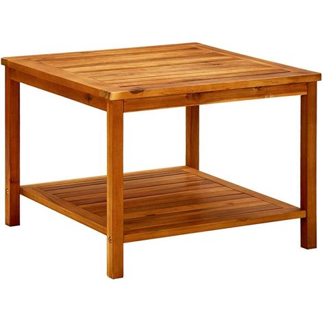 vidaXL Tavolino da Salotto 60x60x45 cm in Legno Massello di Acacia (1/5)