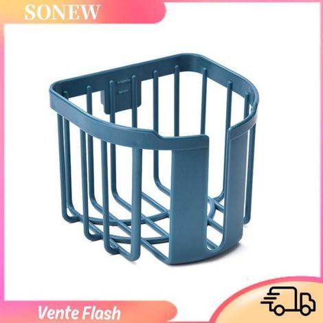 Sonew Porte-papier hygiénique ( )Porte Papier Toilette Corbeille à Papier Toilette Murale Robuste deco distributeur Bleu (1/4)
