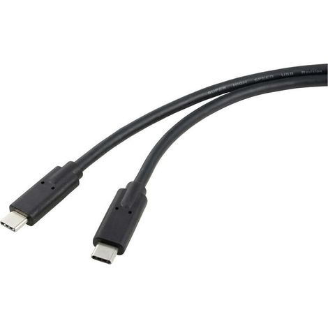 Câble USB-C USB4™ USB-C® mâle, USB-C® mâle 1.00 m noir blindage double RF-5241746 X576422 (1/3)