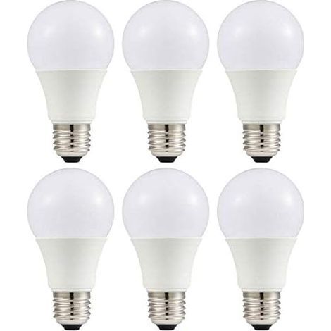 6PACK A80 18W LED Ampoule Forme classique sphérique,220V E27 Culot, Blanc Froid 6000K, Angle de Faisceau 270°, Equivalent à 150 Watt, 1600 Lumen (Blanc Froid 6000K) (1/5)