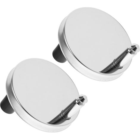 2 ensembles Fixations Siège Toilette Acier, Acier Inoxydable (1/5)