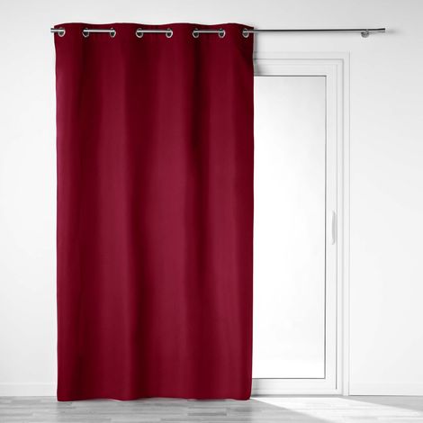 Rideau bordeaux 100% occultant black out 140x260cm - 140x260cm - Bordeaux (1/5)